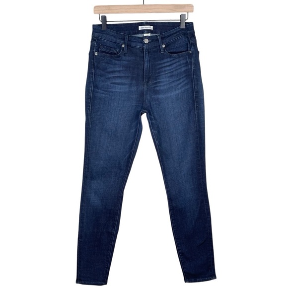 Good American Good Waist Crop Jeans Womens 27 High Rise Stretch Denim Casual - Picture 2 of 10